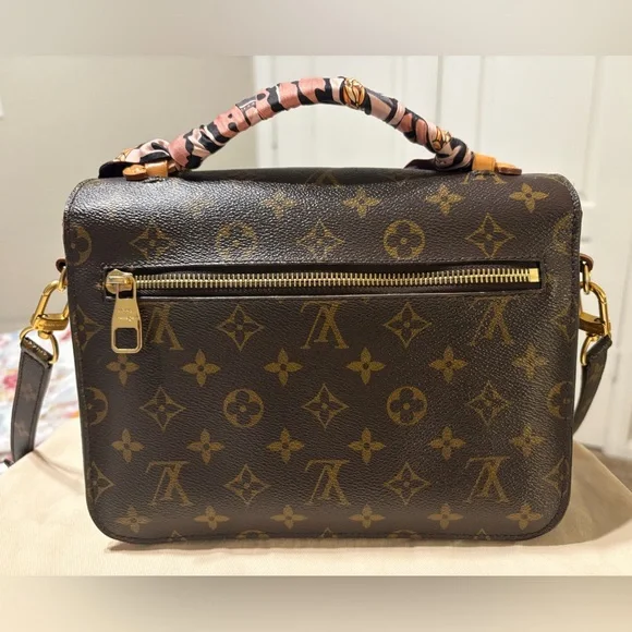 LOUIS VUITTON MONOGRAM POCHETTE METIS SATCHEL CROSSBODY BAG - Picture 5 of 13